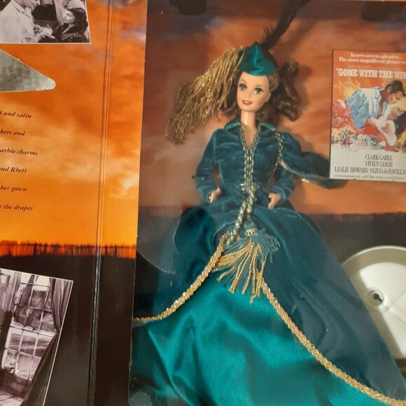 Vintage 1994 Barbie Scarlett O'Hara Doll NEVER REMOVED FROM BOX, GORGEOUS DOLL - Picture 10 of 16